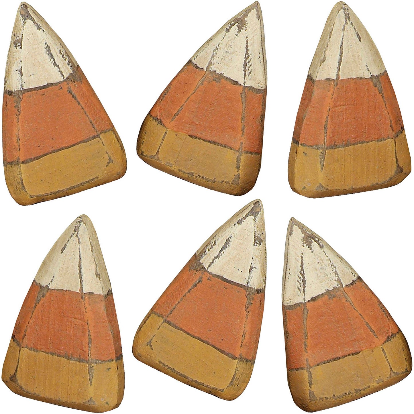 Primitive Wooden Candy Corn Set
