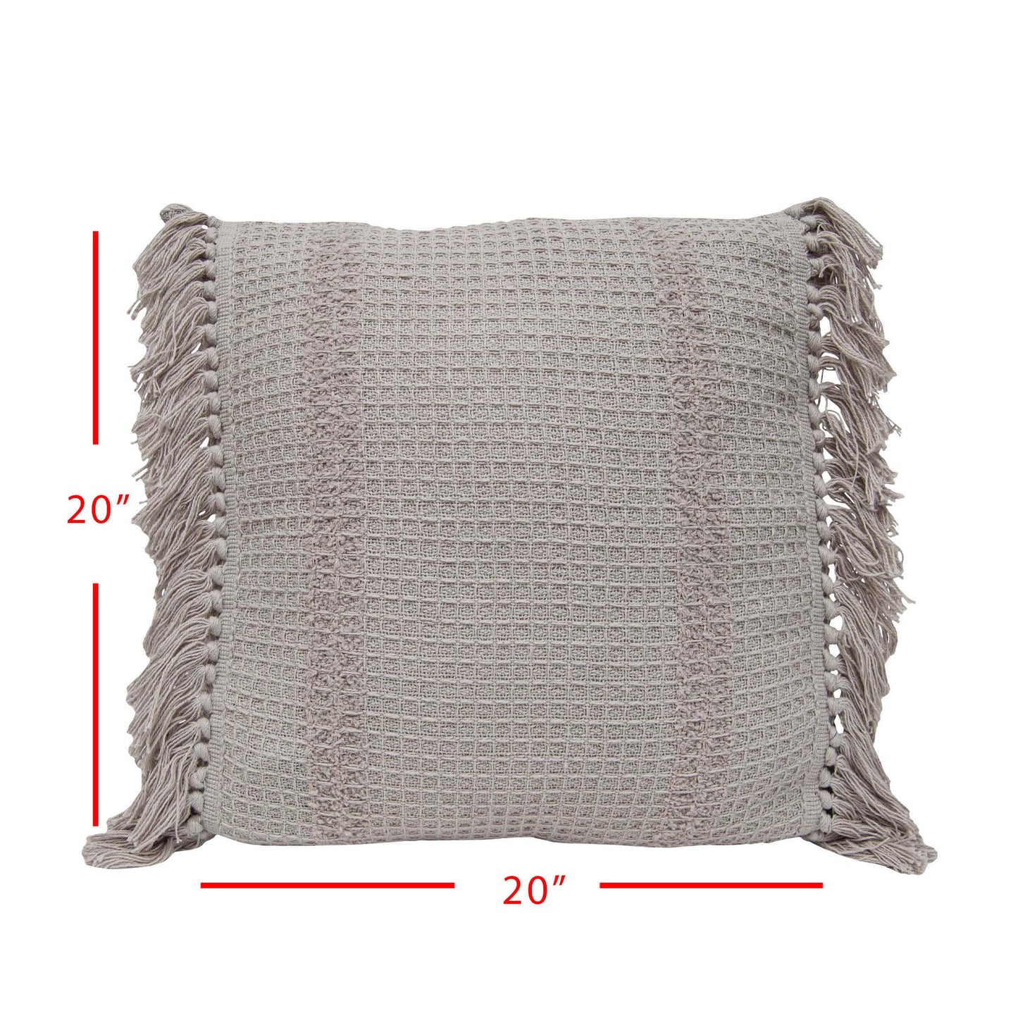 20x20 Hand Woven Wilhelmine Pillow Gray