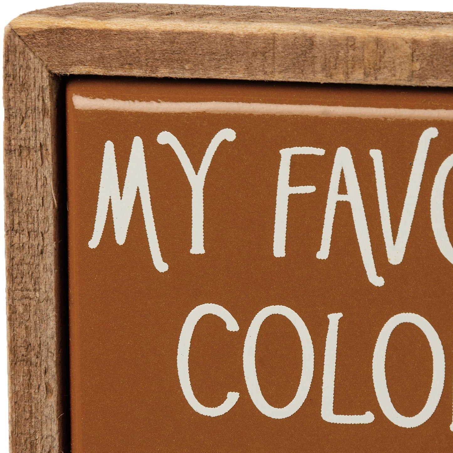 “My Favorite Color Is Fall” Mini Box Sign