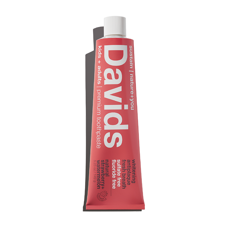 Davids Kids+Adults Premium Toothpaste - Strawberry Watermelon