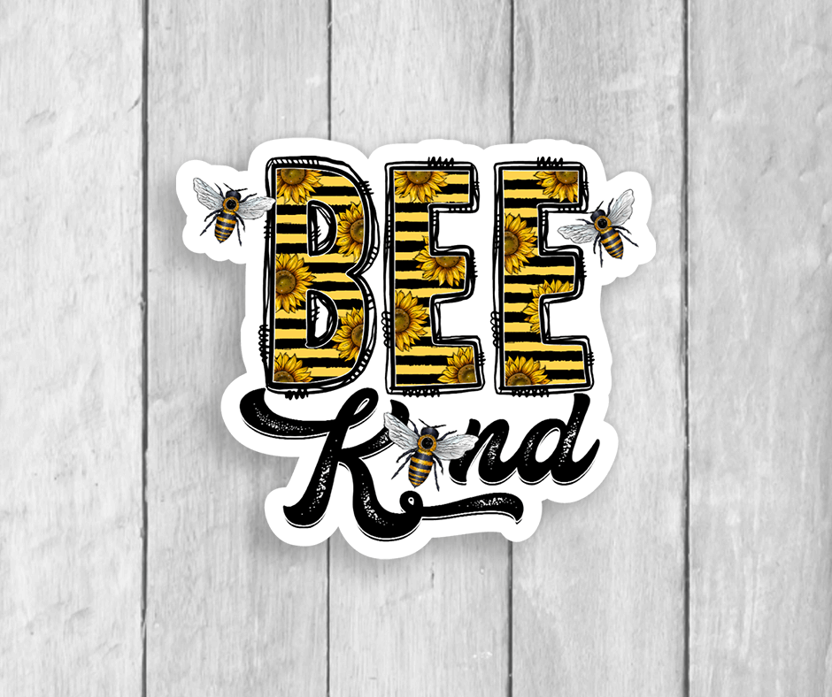 Bee Kind Vinyl Sticker