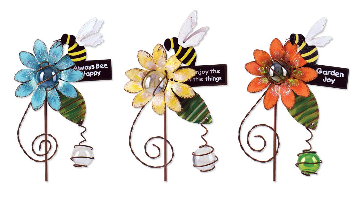 Bee Pot Sticker 3 Asst Ornament