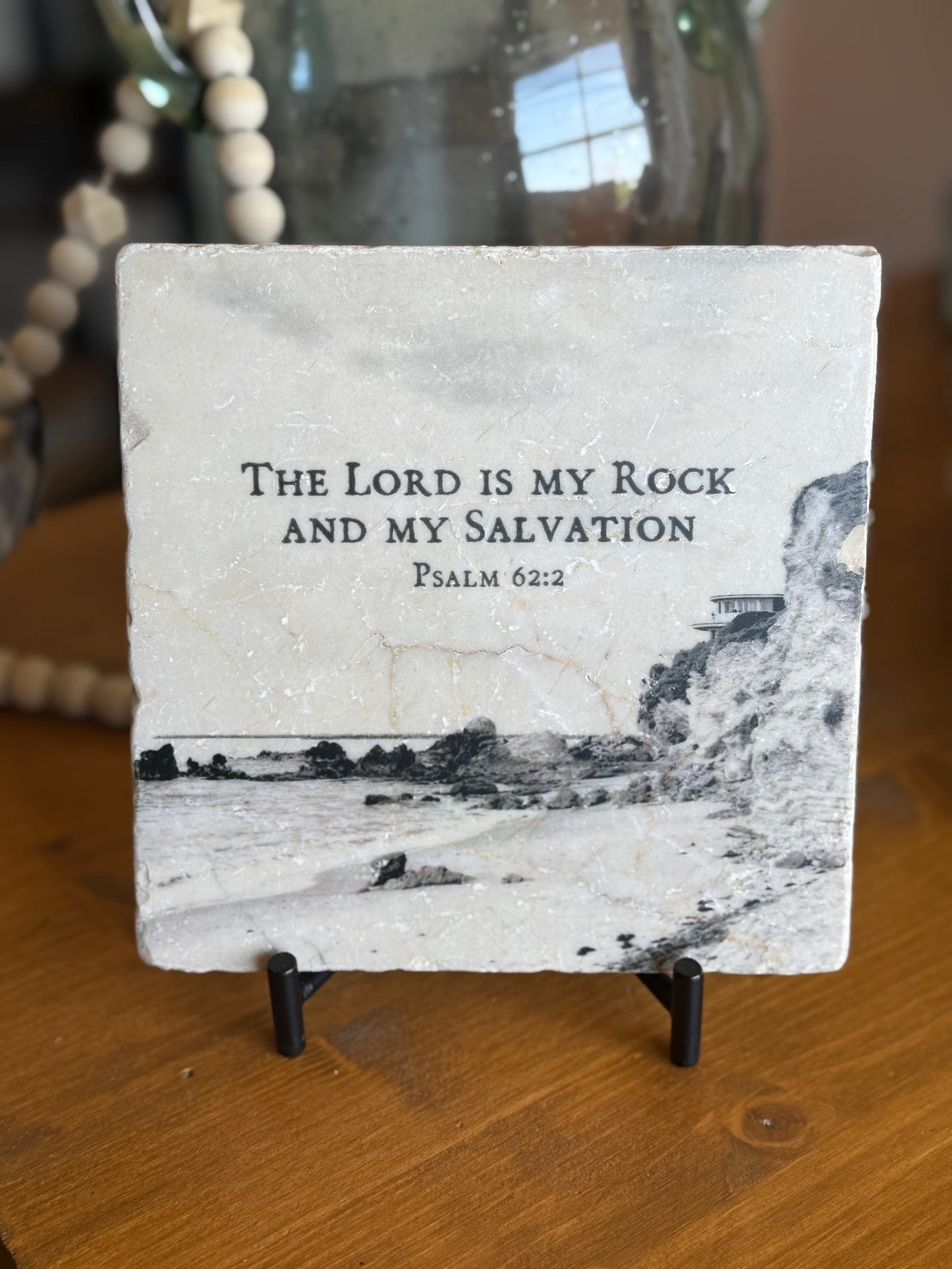 Psalm 62:2 Trivet with Stand