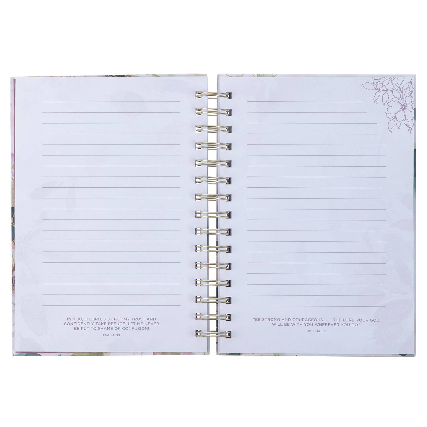 Floral Trust in the Lord Prov. 3:5 Journal Wirebound