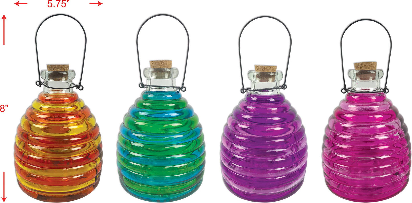 Glass Wasp Traps 4 Assorted