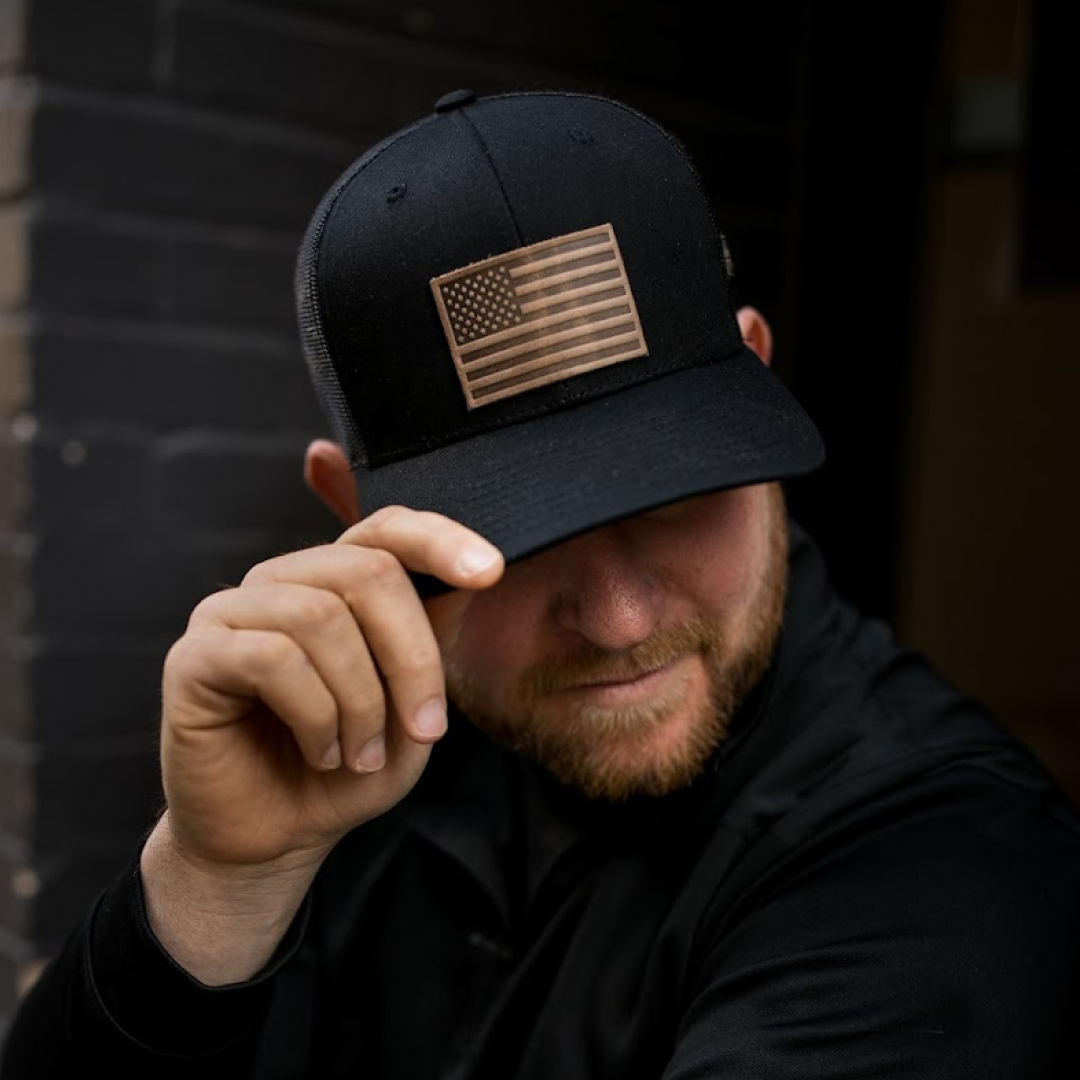American Flag Trucker Hat