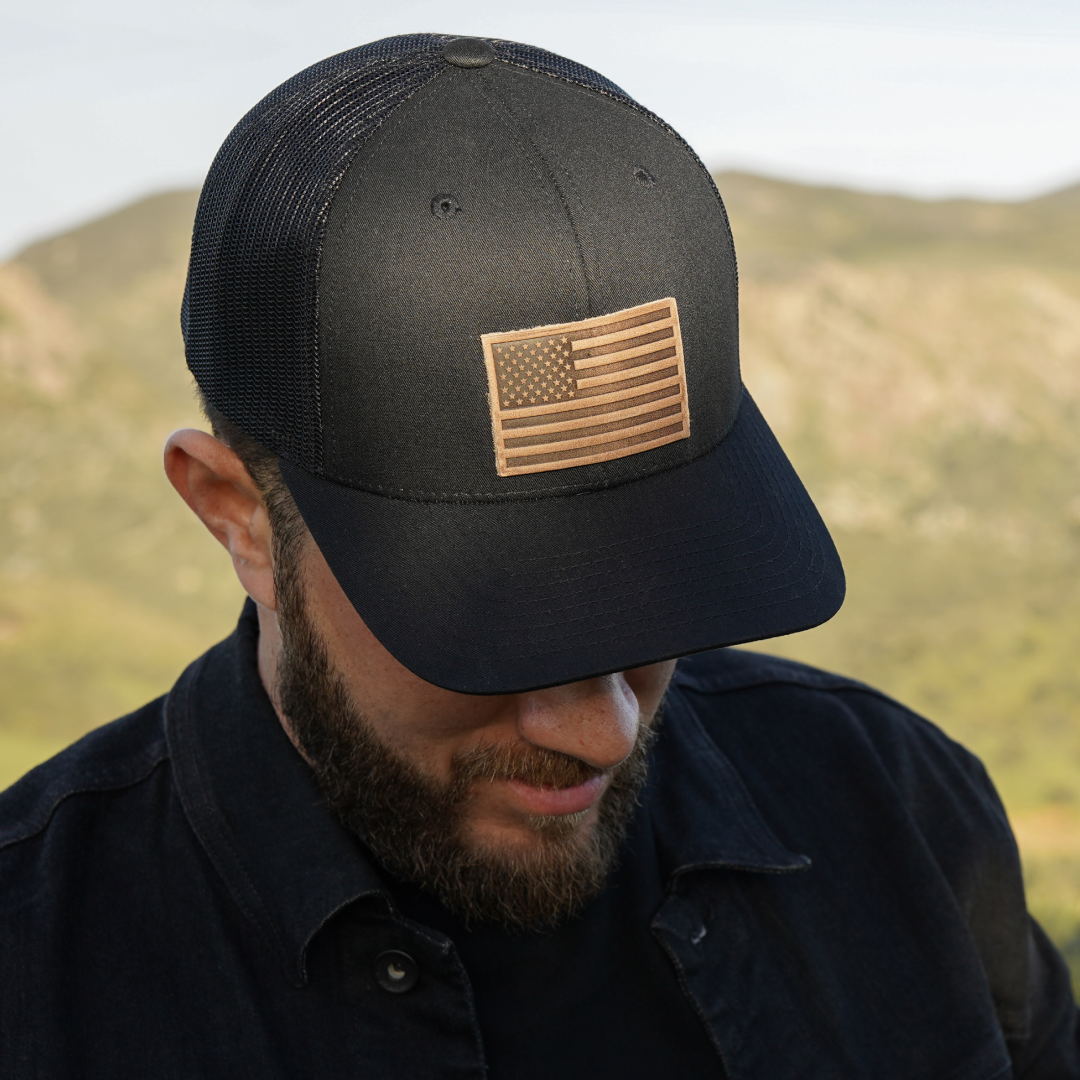 American Flag Trucker Hat