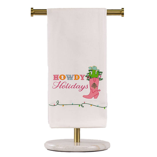 Howdy Holidays Hand Towel