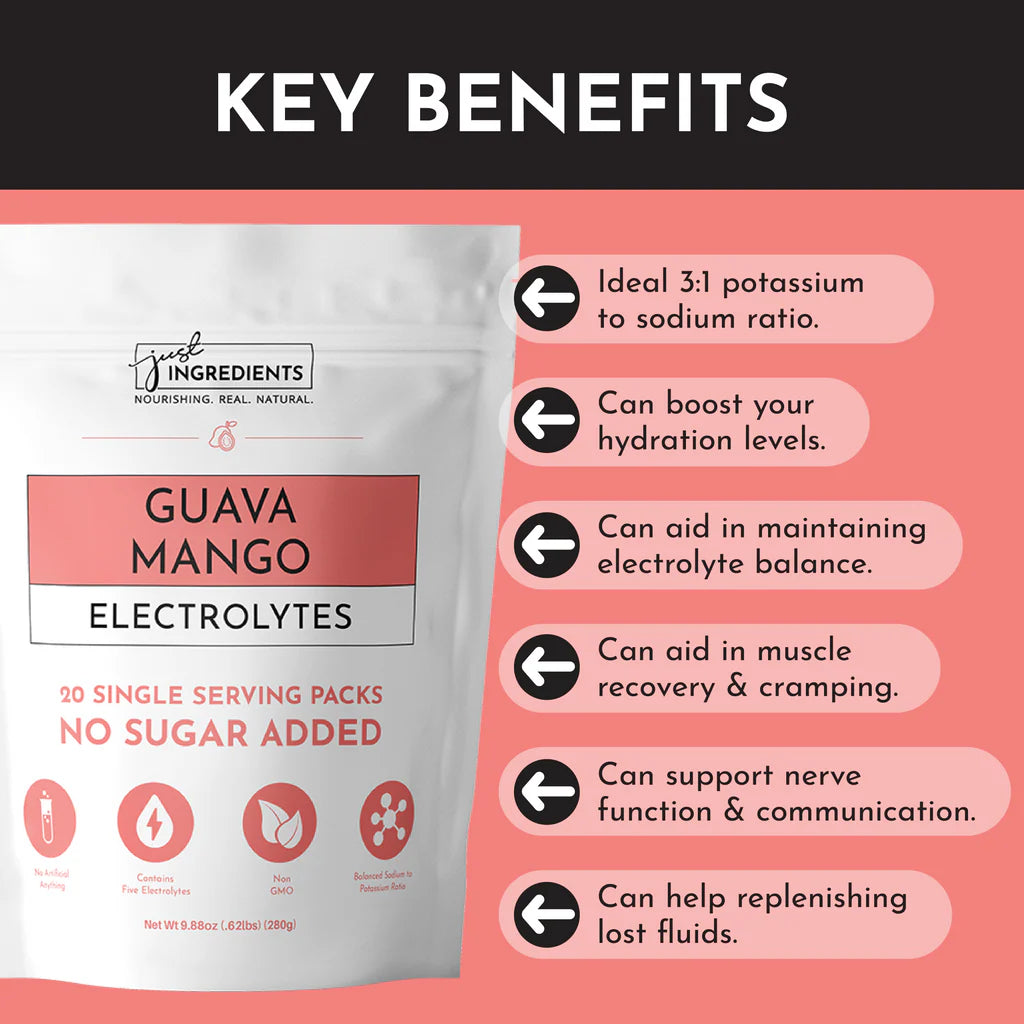 Guava Mango Electrolytes - Single Serving Packs (20)