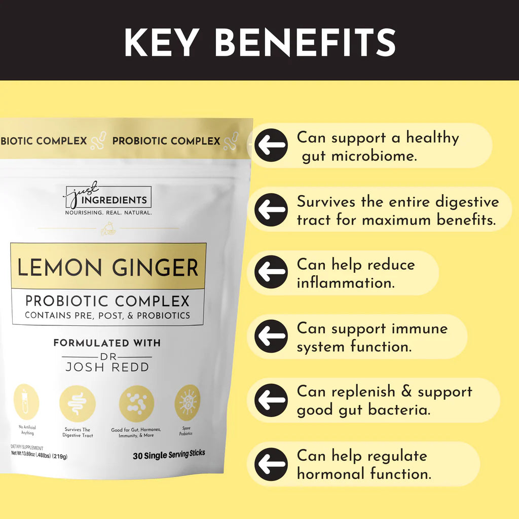 Lemon Ginger 3-in-1 Probiotic Complex