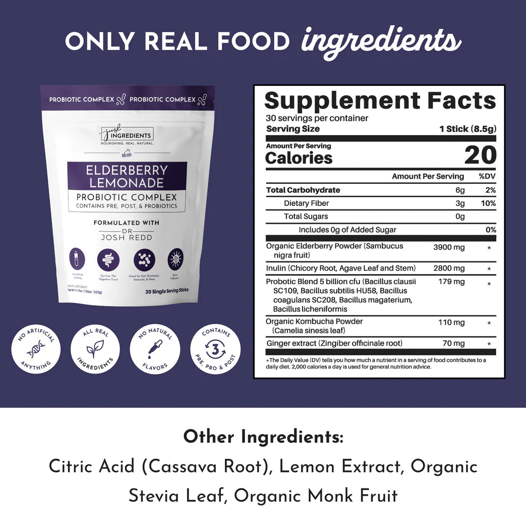 Elderberry Lemonade 3-in-1 Probiotic Complex