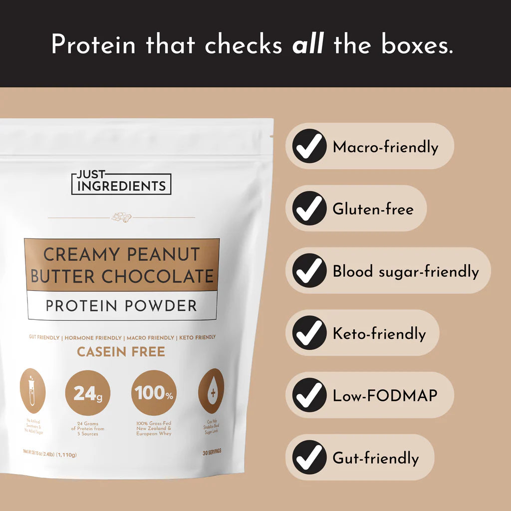 Creamy Peanut Butter Chocolate Protein Powder