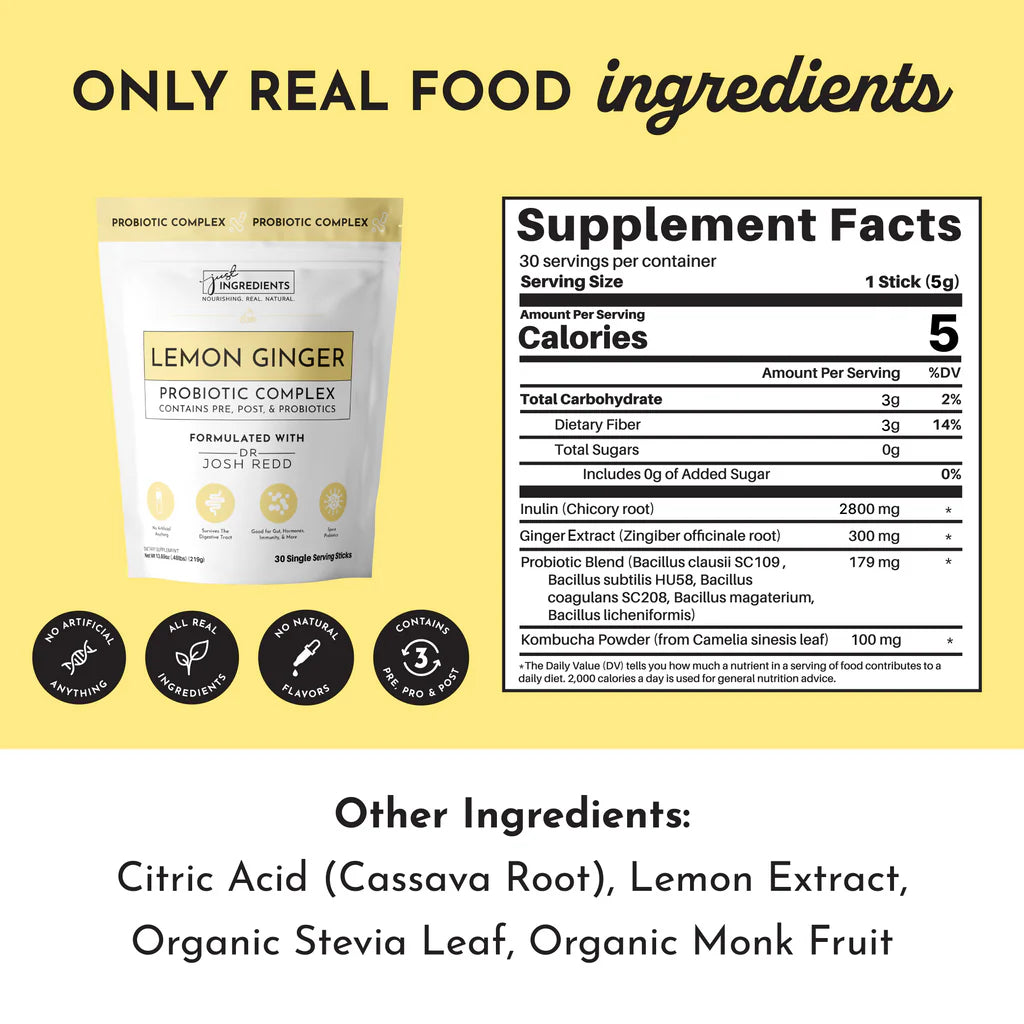 Lemon Ginger 3-in-1 Probiotic Complex