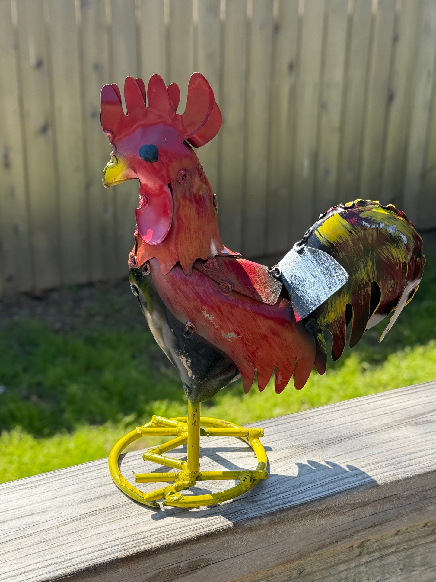 Small Rooster Metal Art