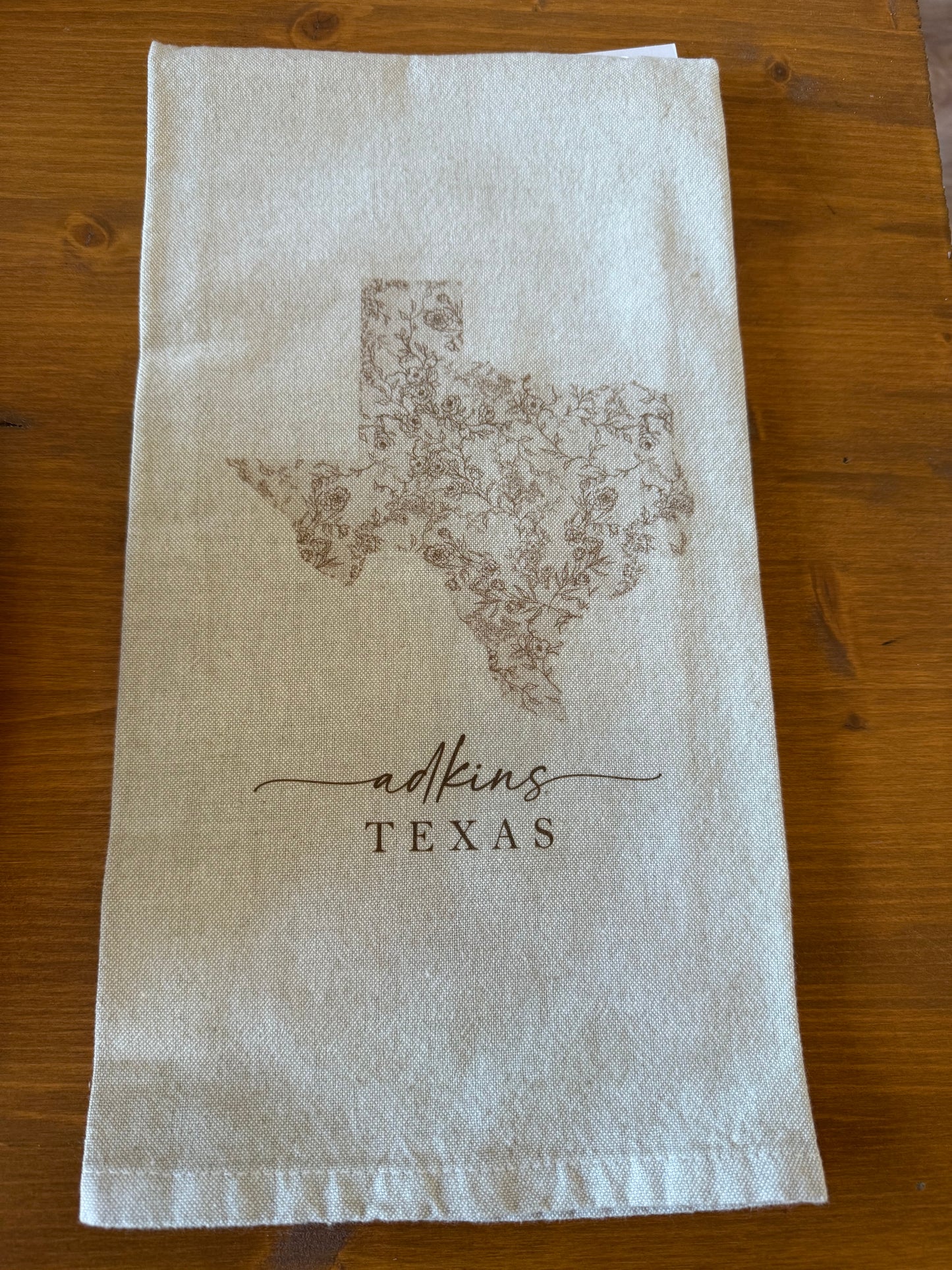 Adkins, Texas Tea Towel