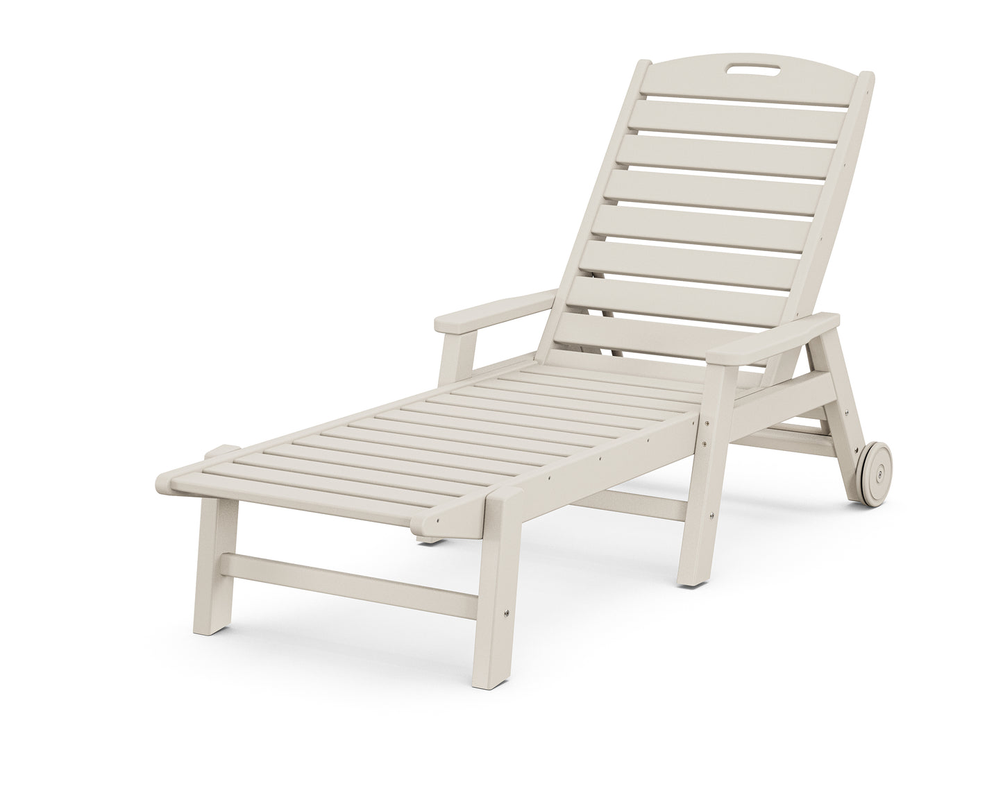 POLYWOOD® Nautical Chaise with Arms & Wheels