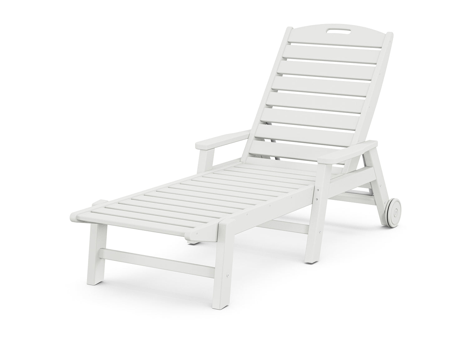 POLYWOOD® Nautical Chaise with Arms & Wheels
