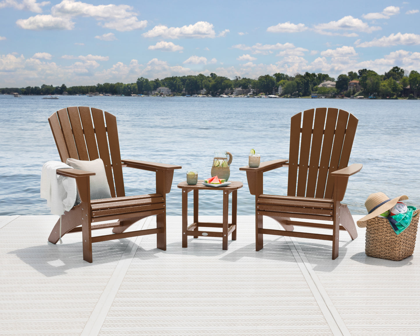 POLYWOOD® Nautical Curveback Adirondack Chair