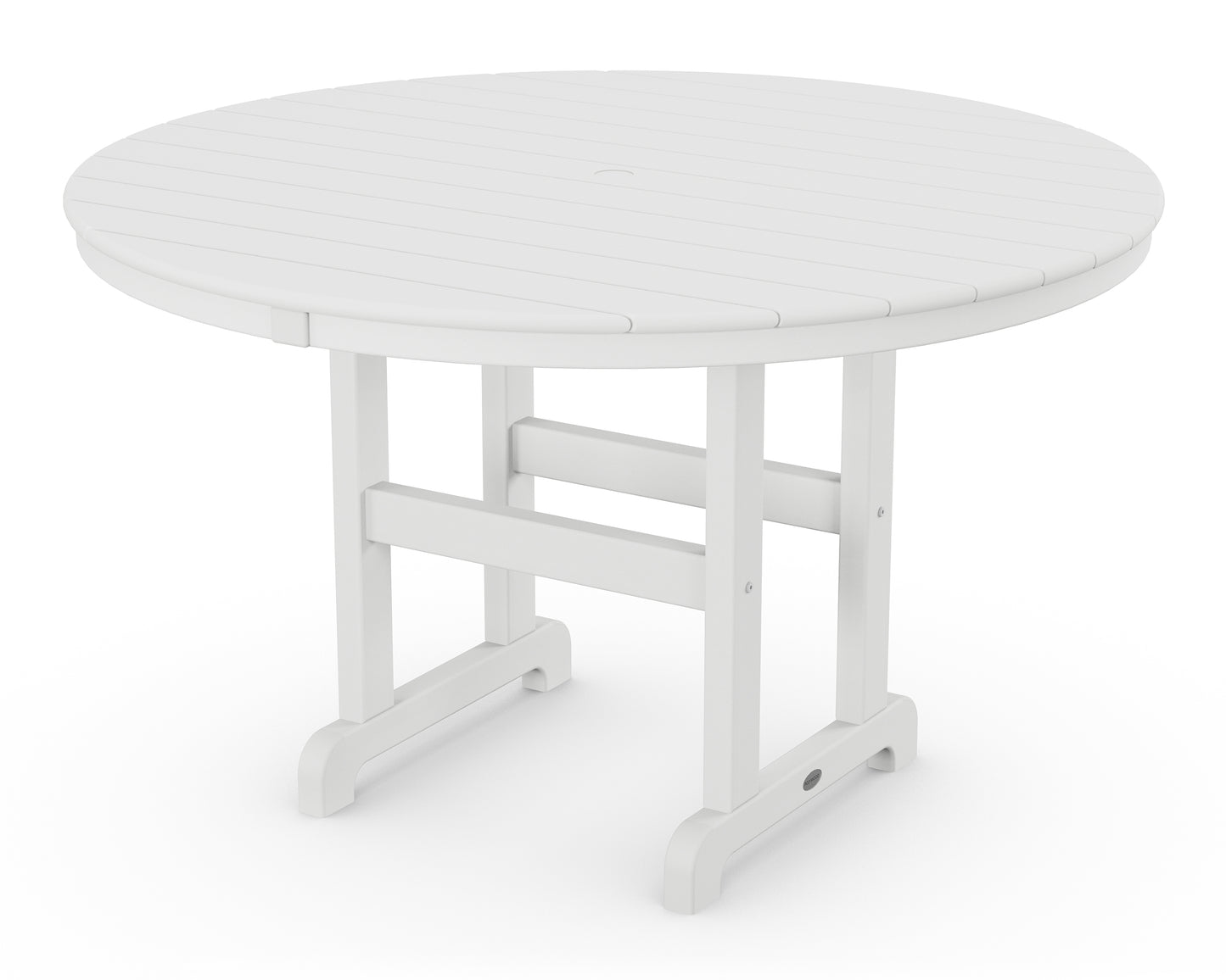 POLYWOOD® 48" Round Farmhouse Dining Table