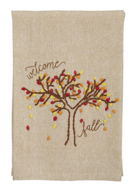 Welcome Fall Cotton Hand Towel