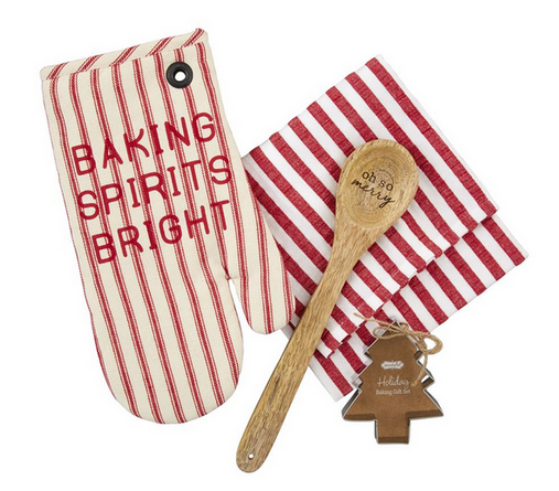 Stripe Oven Mitt Gift Set