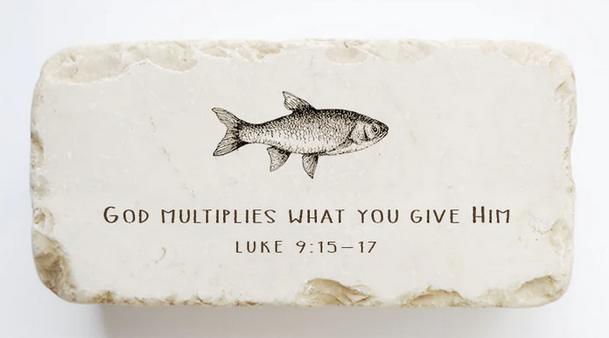Luke 9:15-17 Half Stone