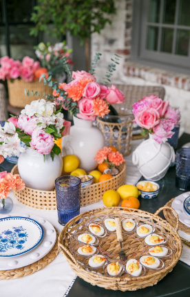 Woven Acrylic Deviled Egg Tray
