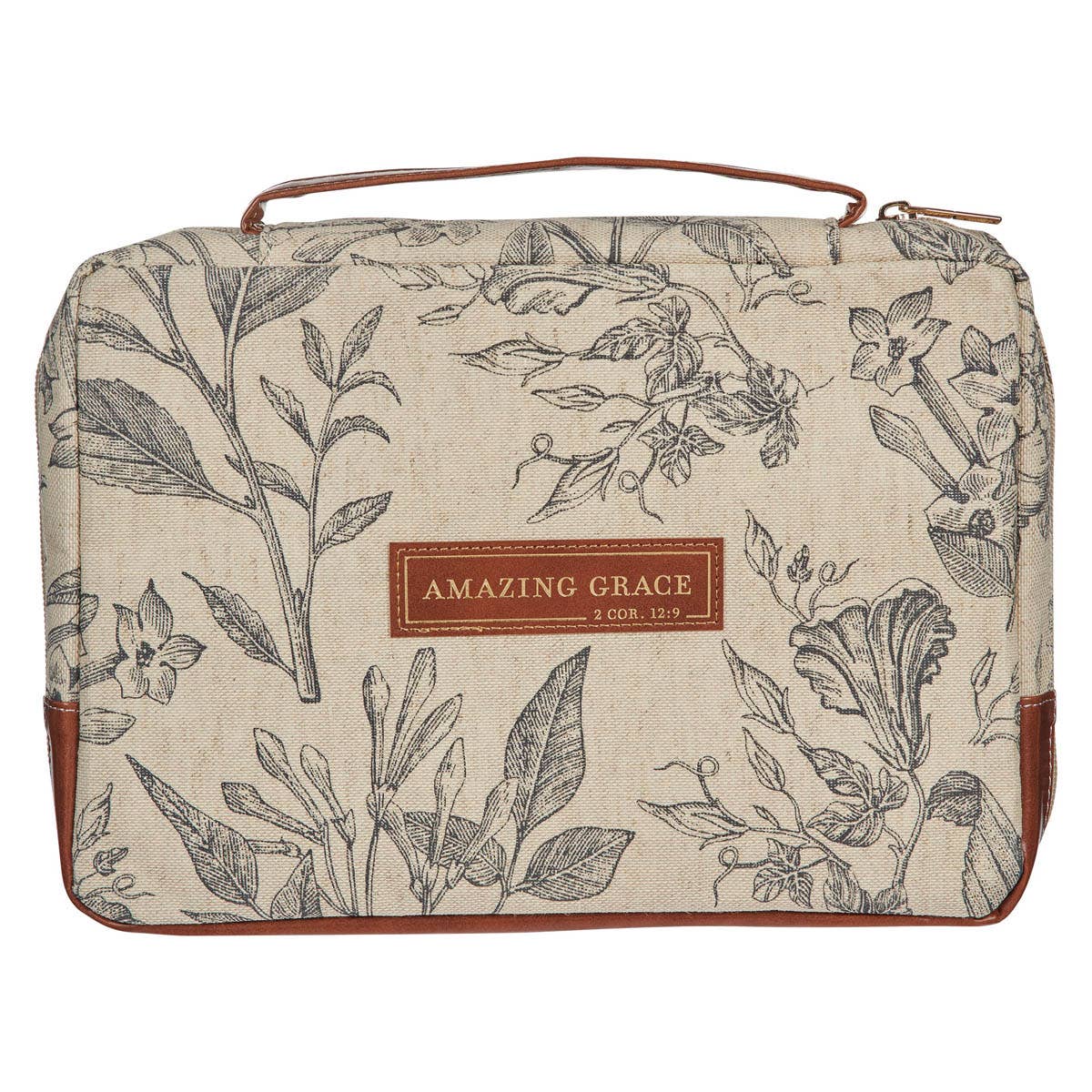 Bible Cover Floral Amazing Grace