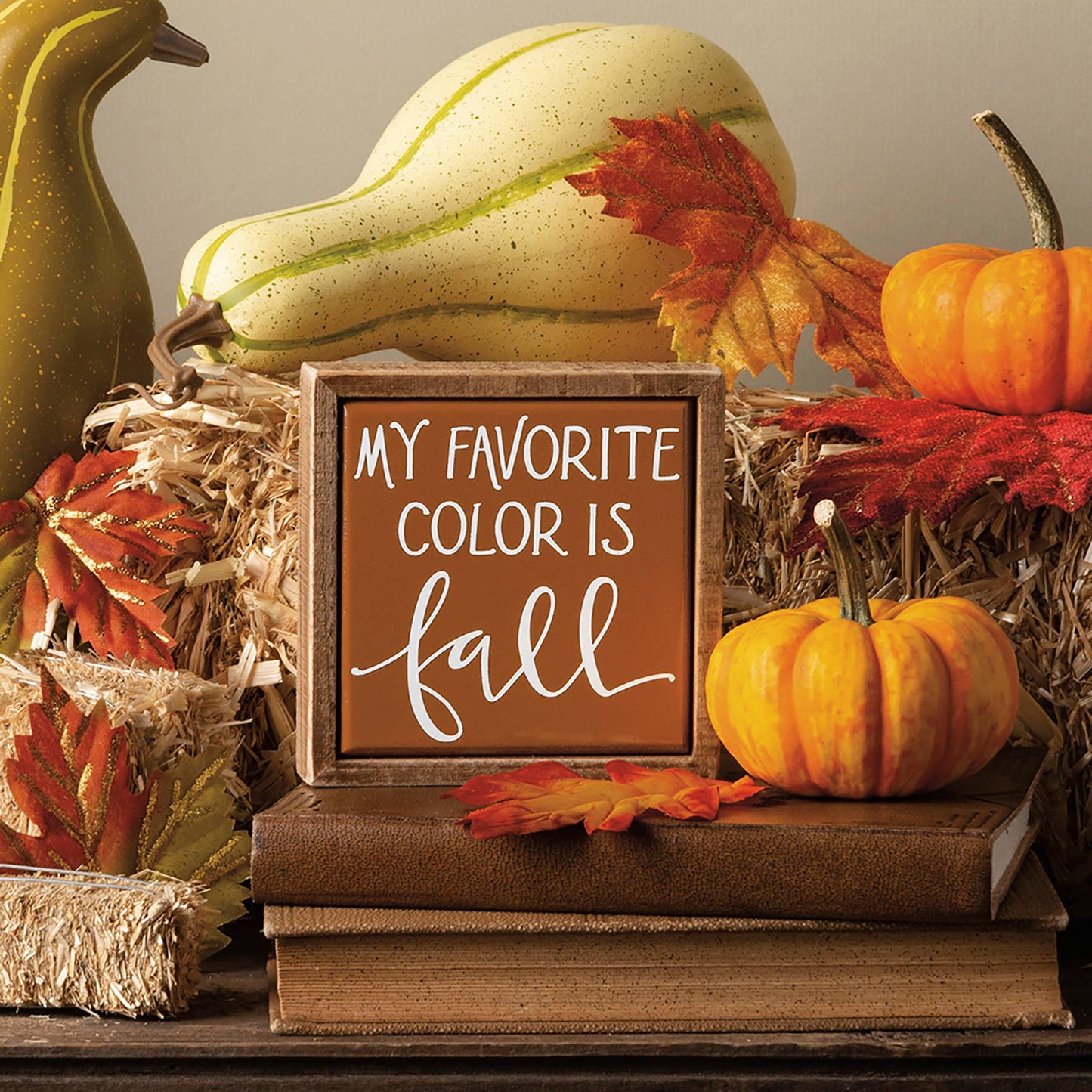 “My Favorite Color Is Fall” Mini Box Sign