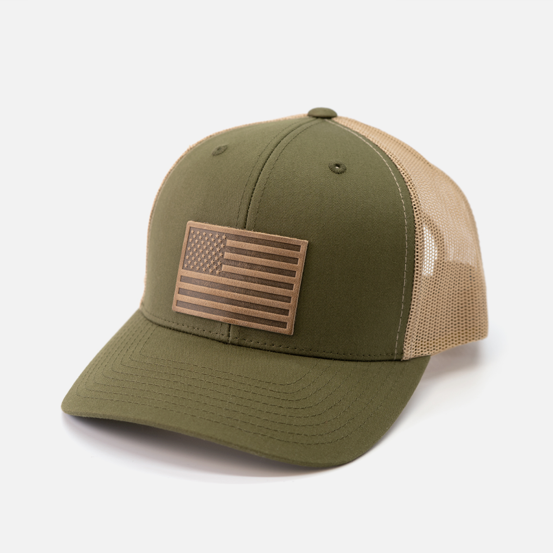 American Flag Trucker Hat