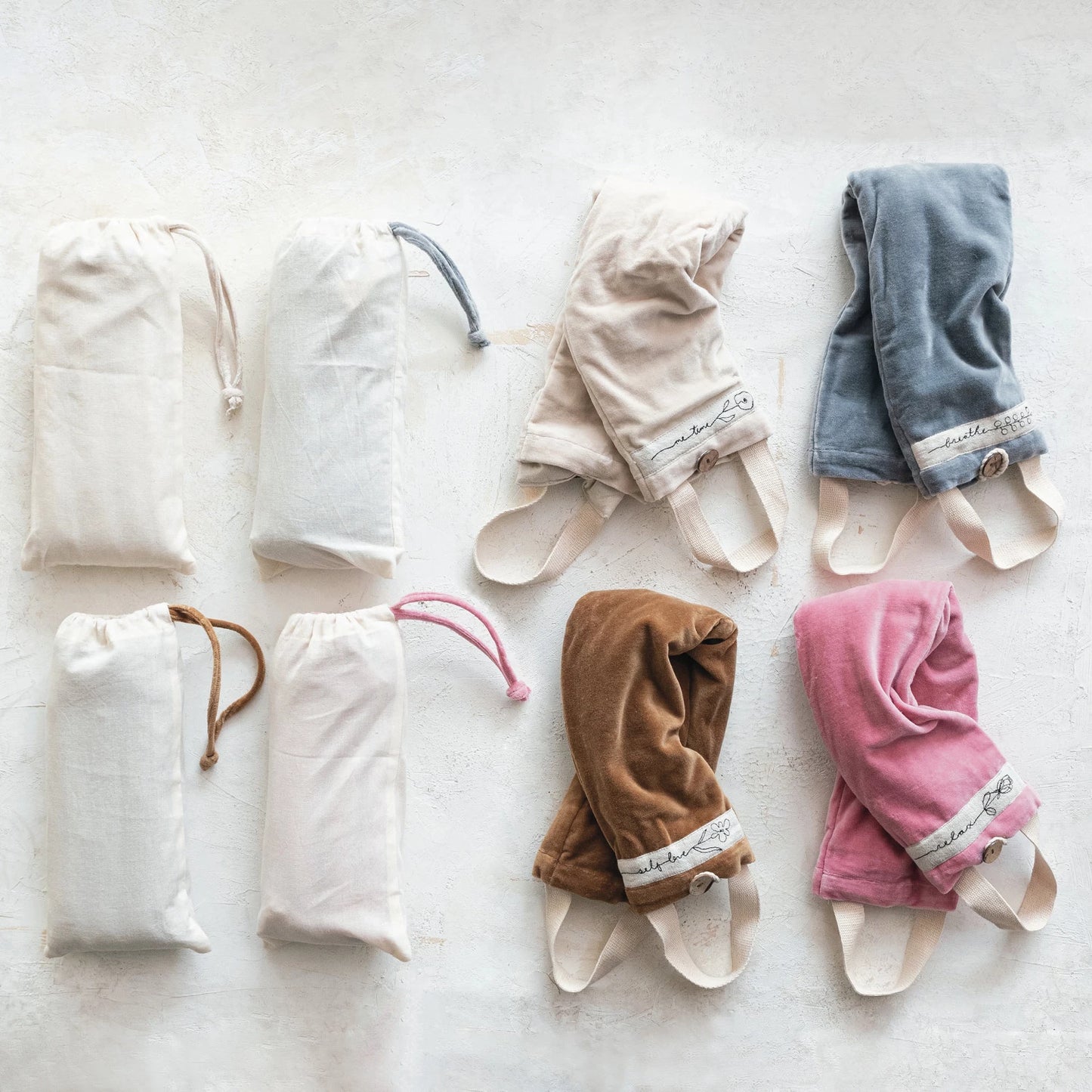 Microwaveable Hot/Cold Neck Wrap Filled w/ Lentils & Lavender