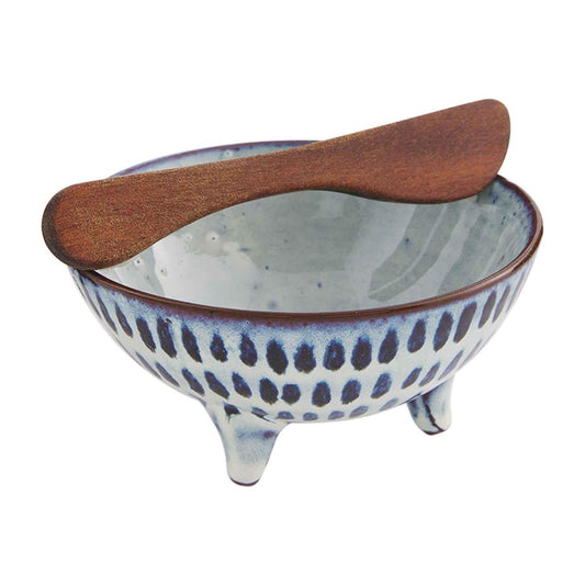 Dot Black Dip Set with Wooden Spreader
