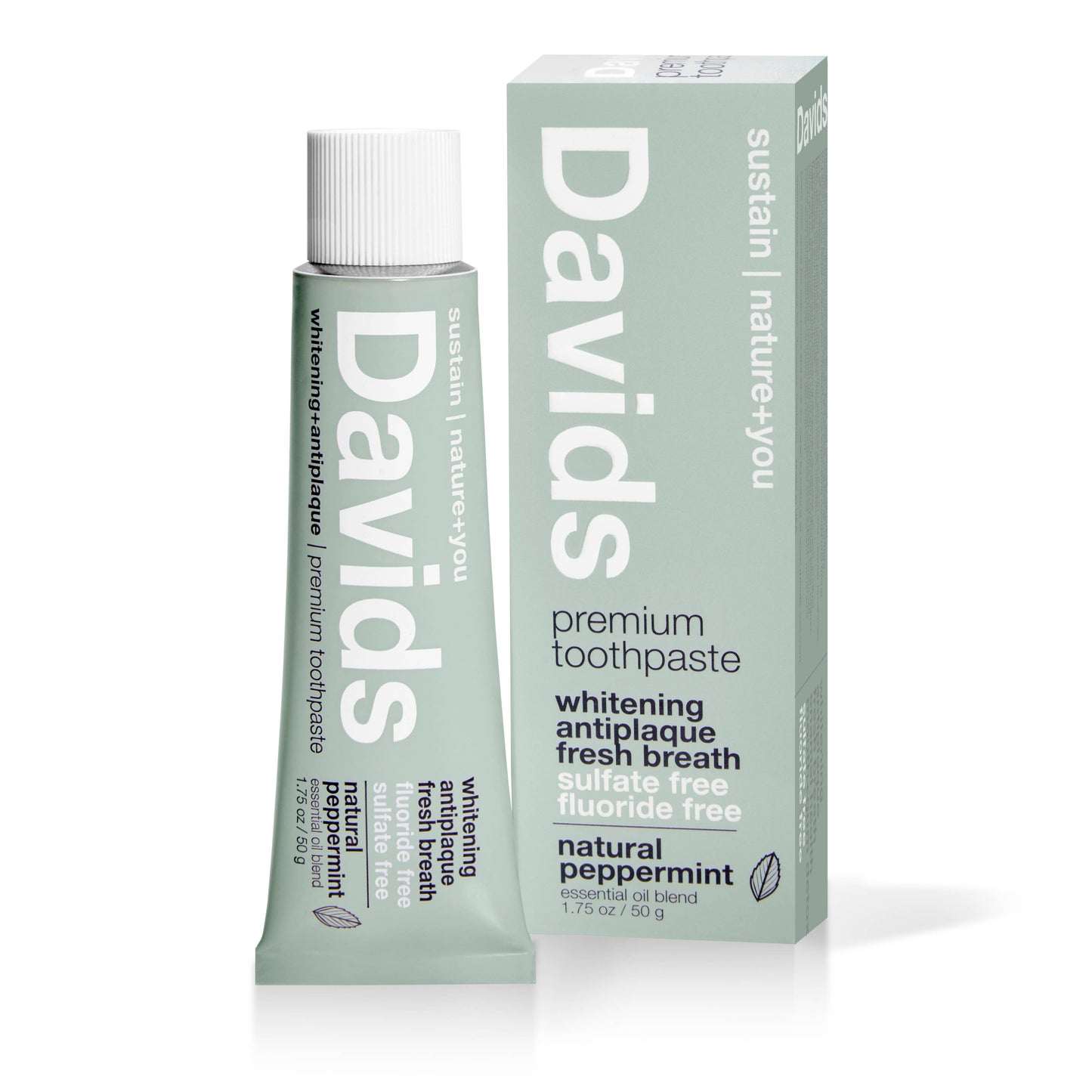 Davids travel size toothpaste - peppermint