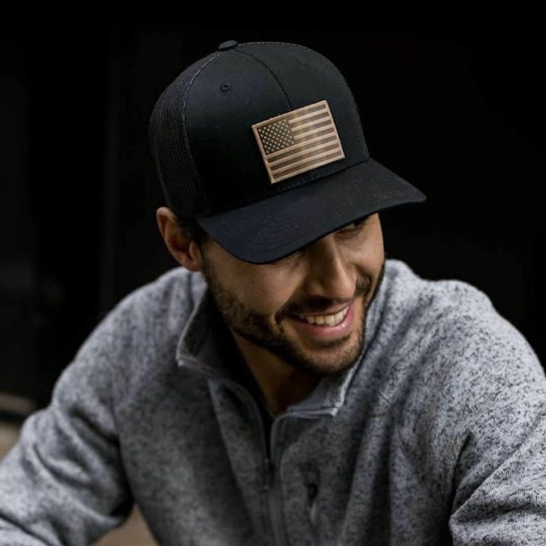 American Flag Trucker Hat