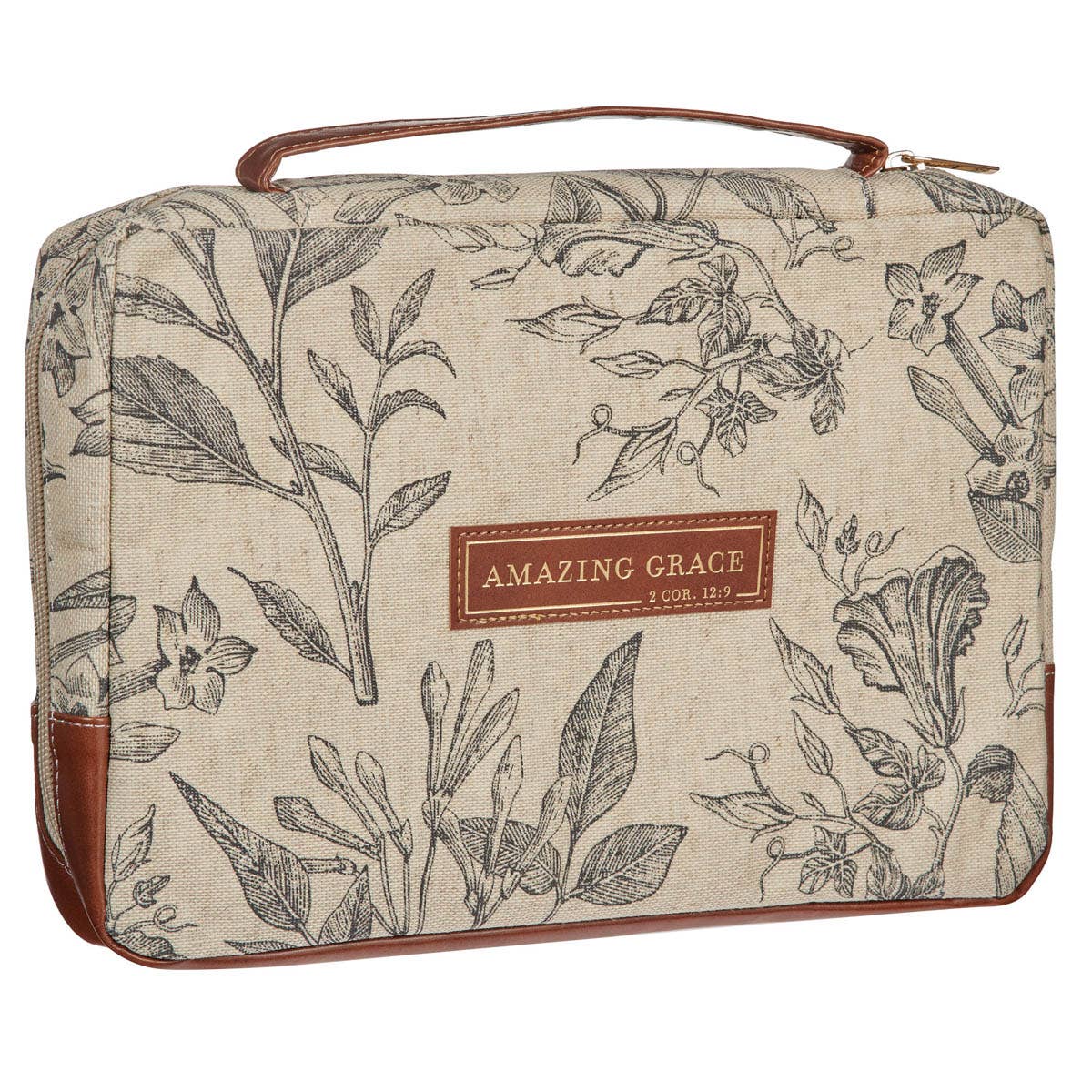 Bible Cover Floral Amazing Grace