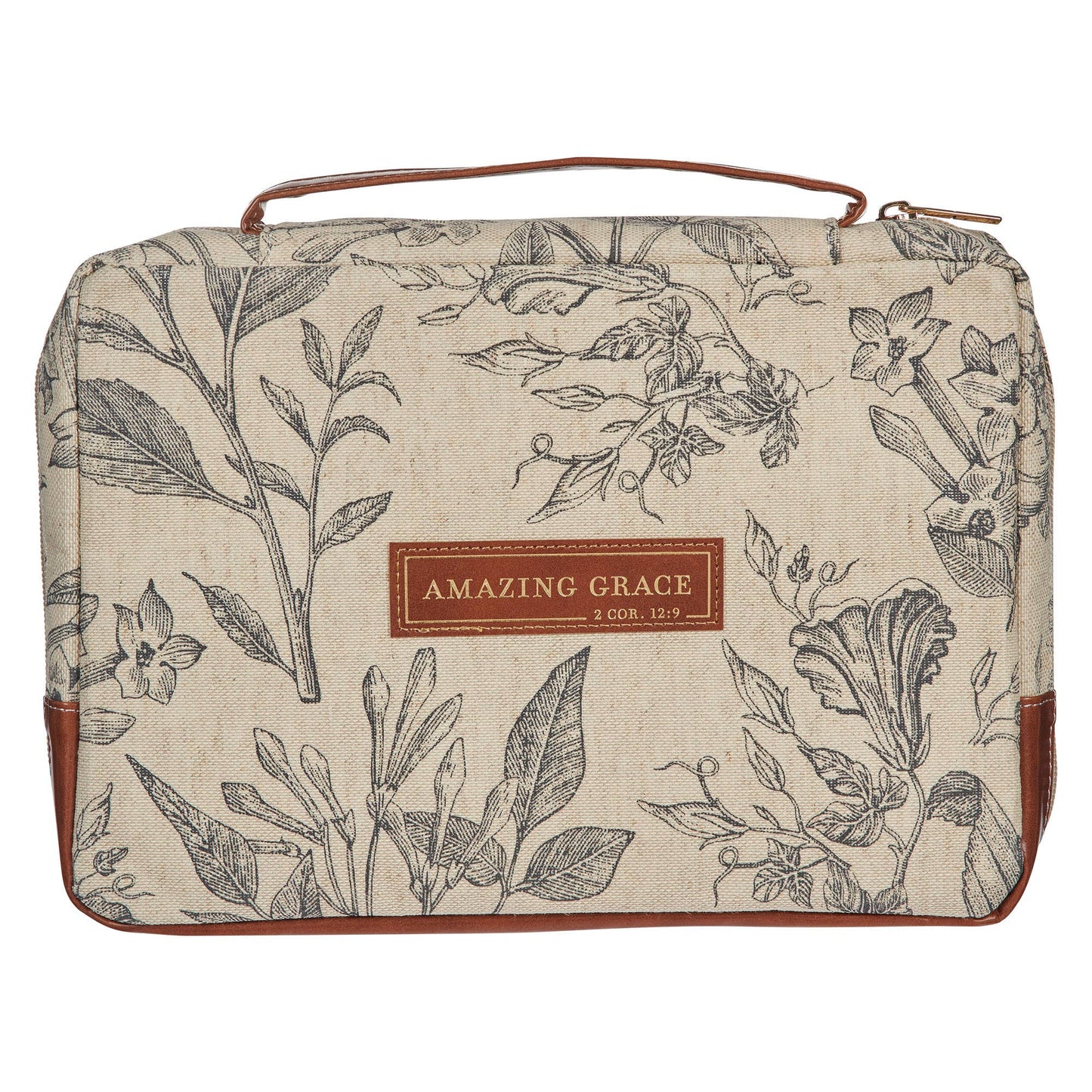 Bible Cover Floral Amazing Grace
