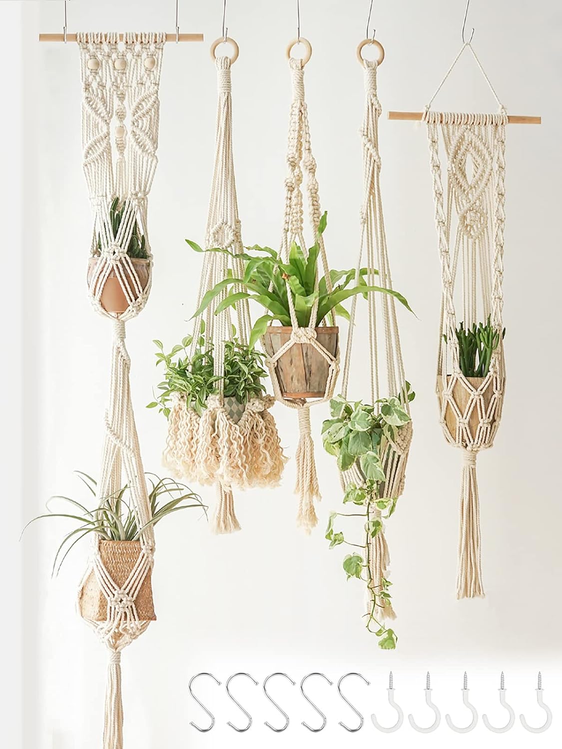 macrame succulent holder Macrame Plant Holder