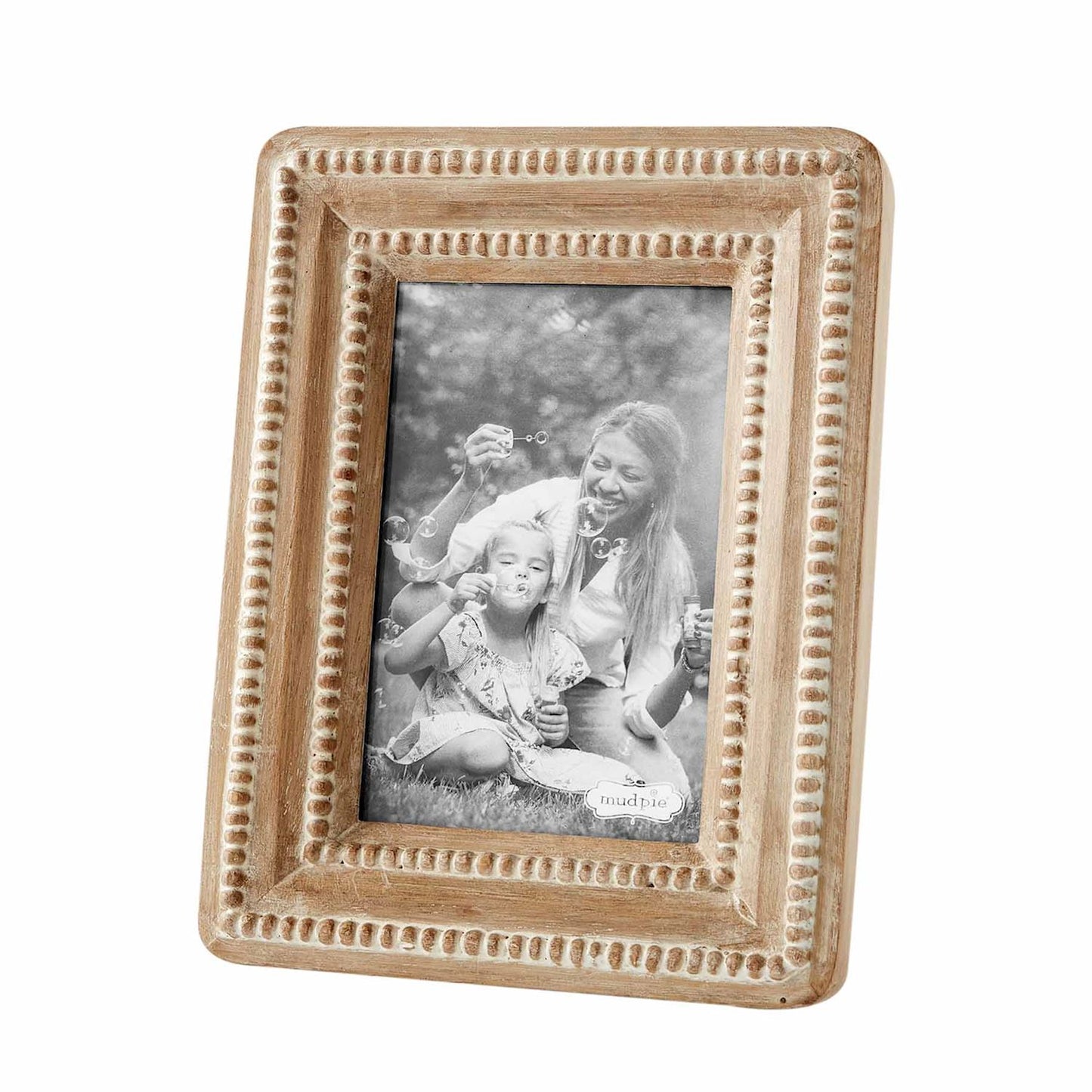 Mango Wood 5" x 7" Frame with Inlaid Beading
