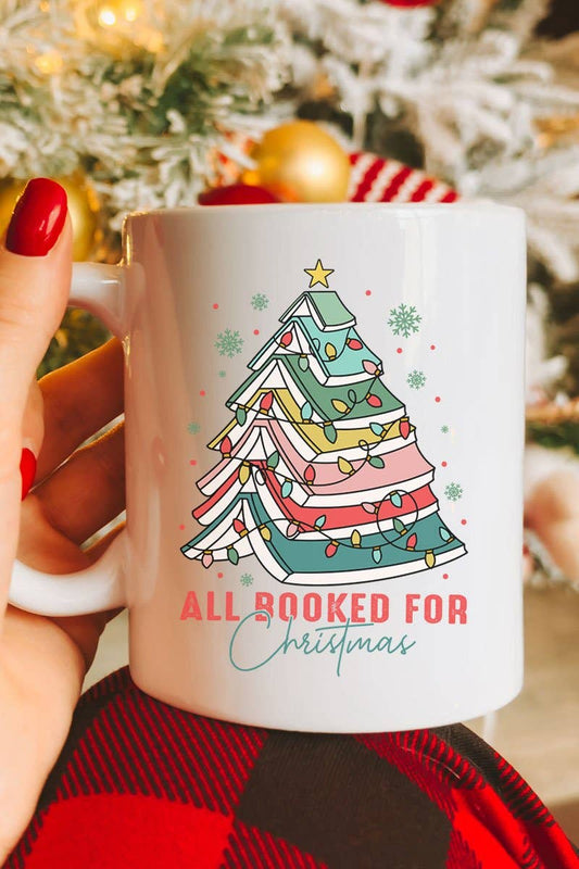 All Booked For Christmas Mug