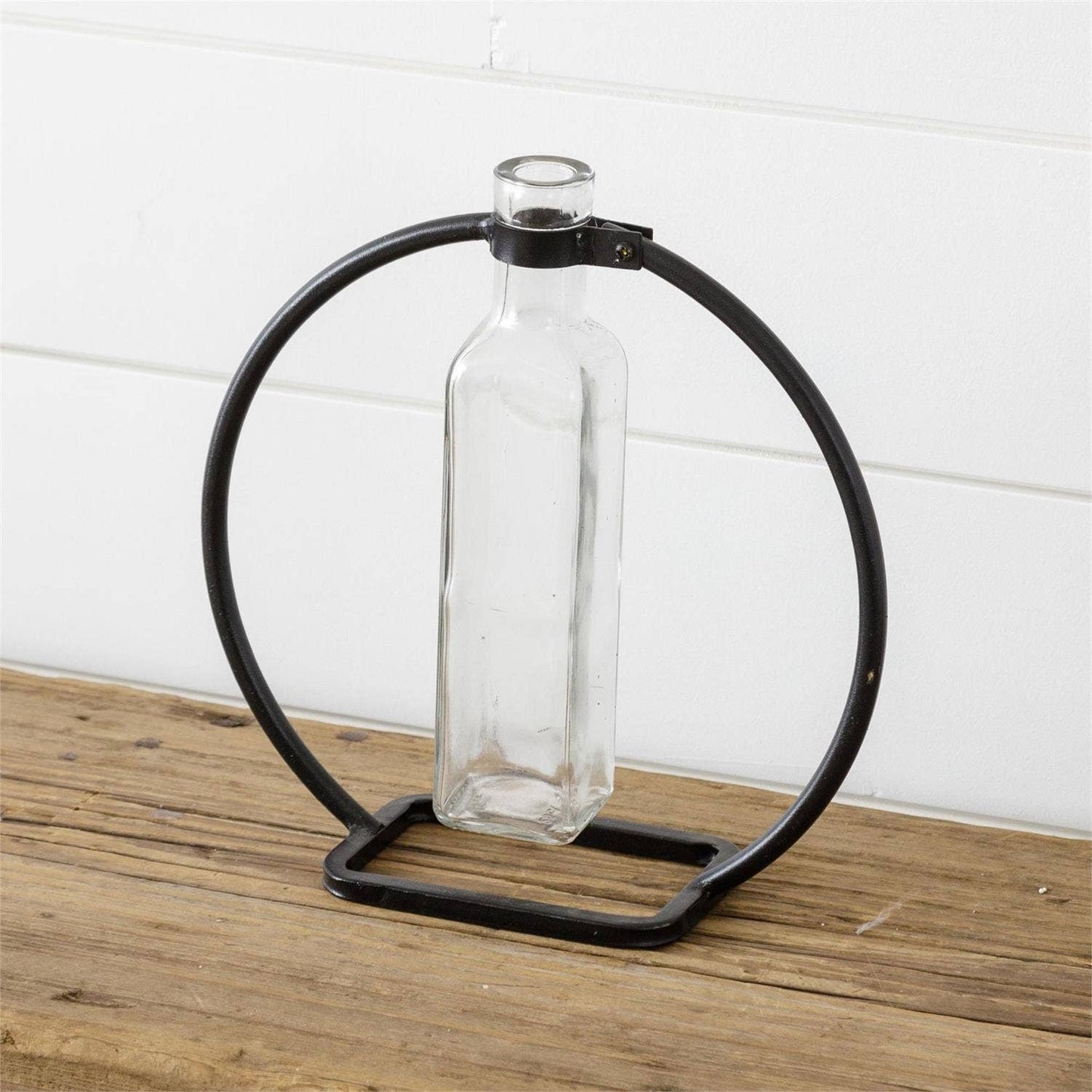 Stem Vase With Metal Stand