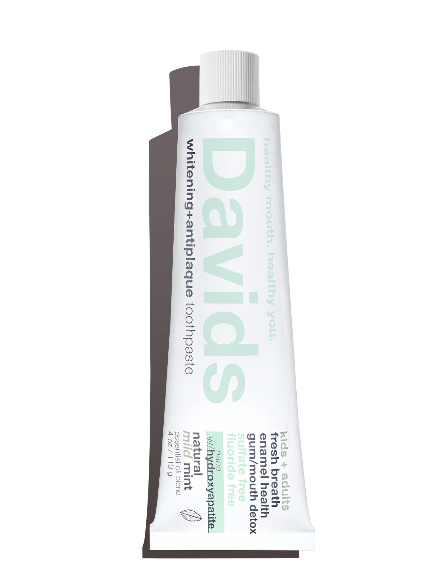 Davids Kids + Adults Nano-Hydroxyapatite Premium Toothpaste - Mild Mint