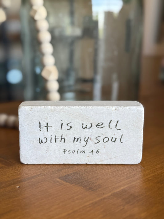 Psalm 46 Half Stone