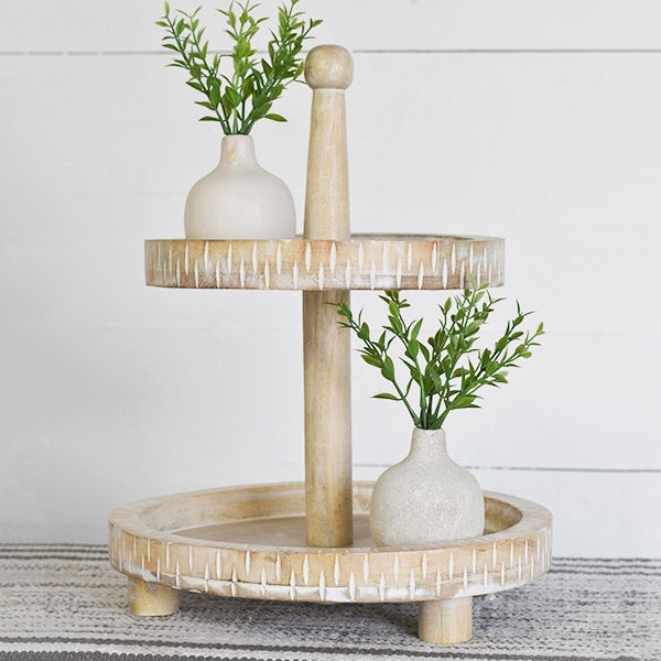 2 Tier Wood Riser â LV Home and Outdoor
