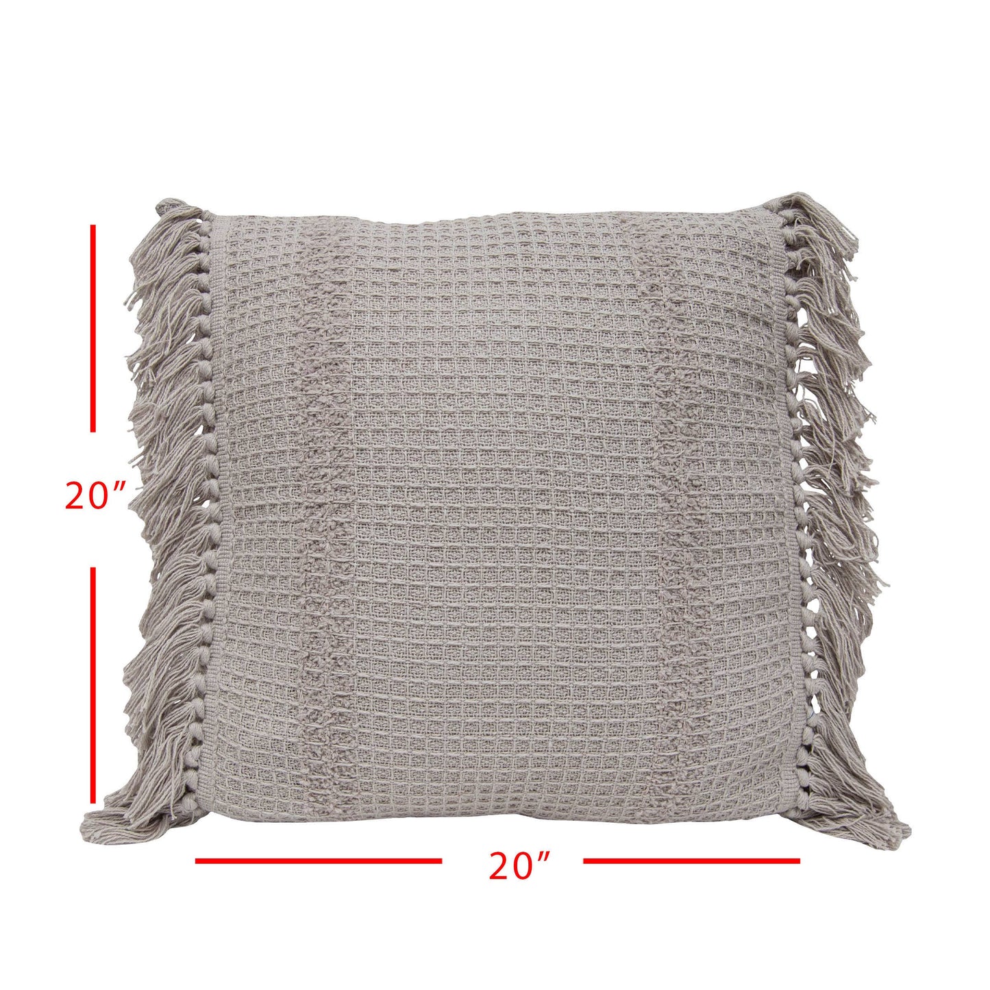 20x20 Hand Woven Wilhelmine Pillow Gray