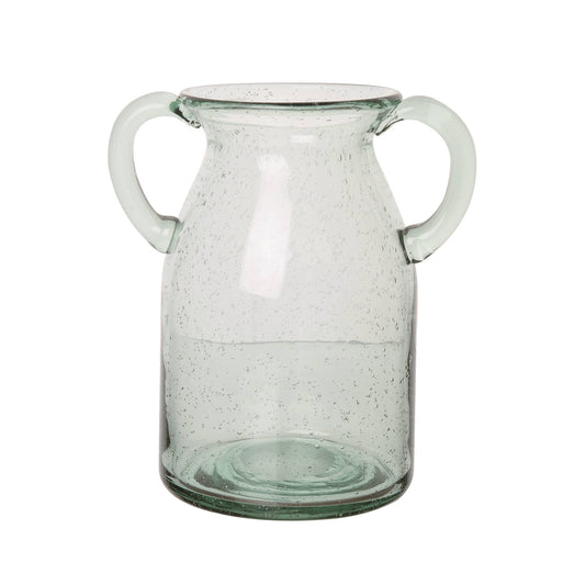 Glass Clear Everyday Double Handle Wide Vase