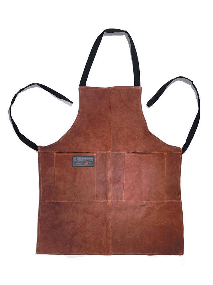 Leather Grill Apron, One Size