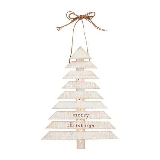 Light Up Christmas Tree Door Hanger