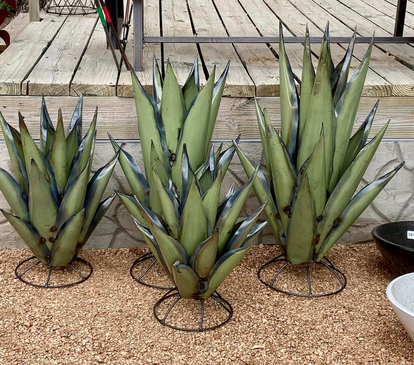 Large Metal Agave Plant