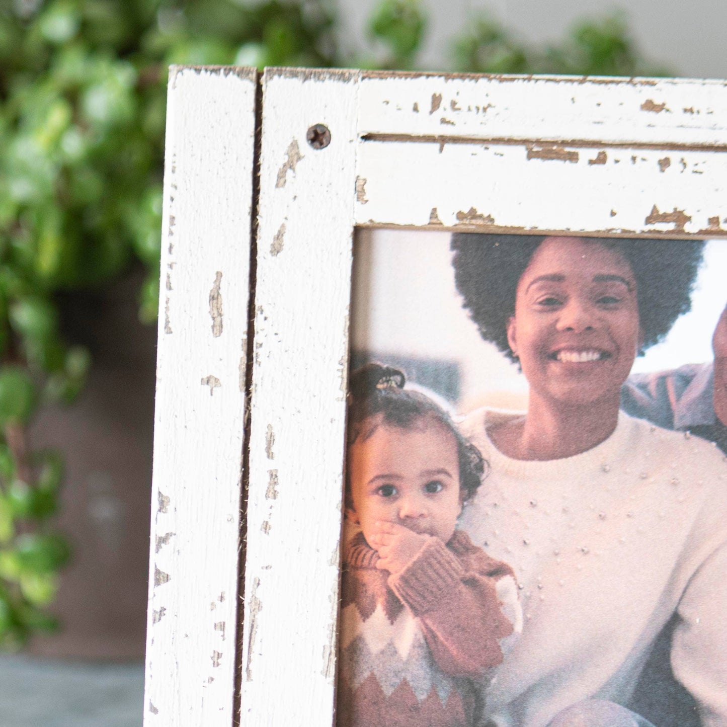 Heartland 4x6 Photo Rustic Barn Wood White Picture Frame