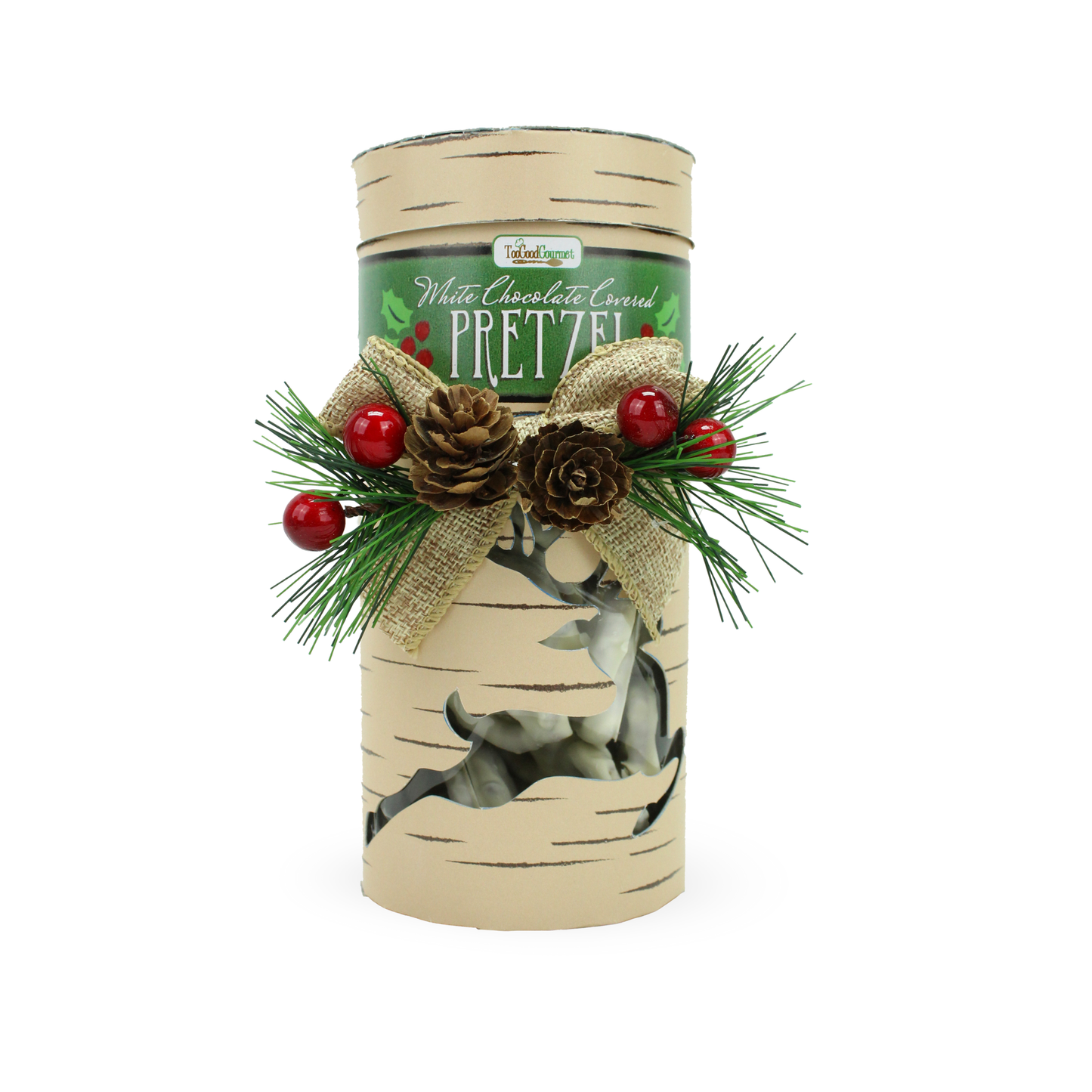 Holiday Woodland Pretzel Jars